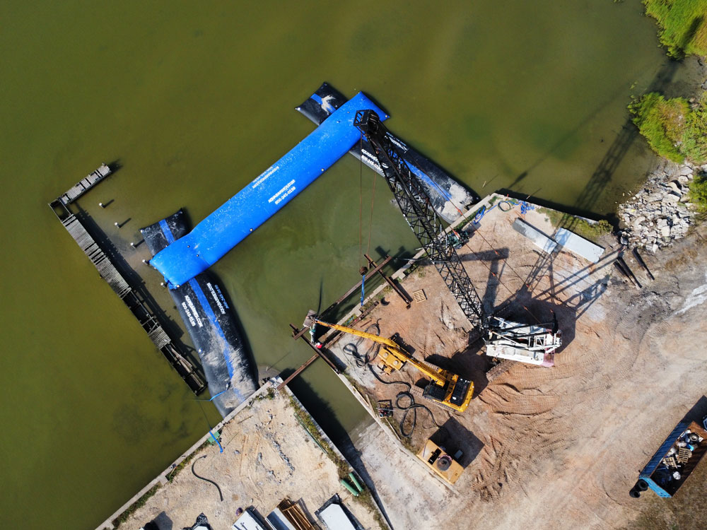 Seadrift Texas Seawall Restoration Project